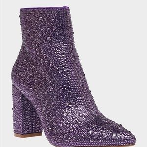 BRAND NEW BETSEY JOHNSON RHINESTONE BOOTIES